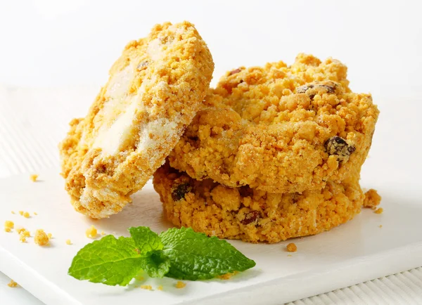 Biscuits à la farine de maïs et aux amandes effilochés — Photo