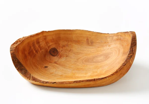 Olijf hout handgemaakte natuurlijke rand Bowl — Stockfoto