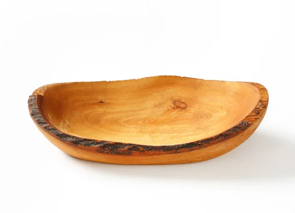 Olive wood hand-crafted Natural Edge Bowl — Stock Photo, Image