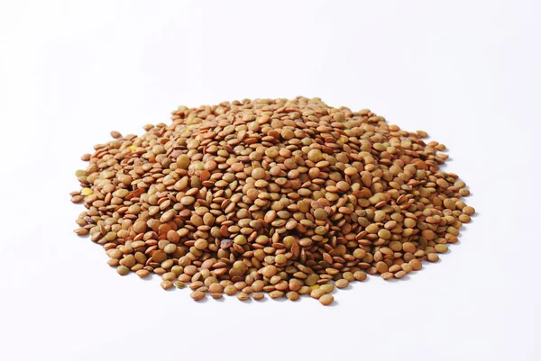 Kahverengi mercimek yığını