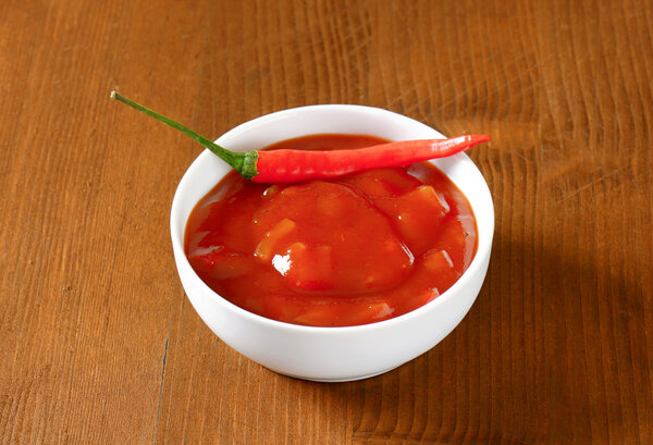 Горячий соус из томатов и перца
