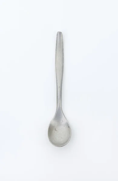 Old metal teaspoon — Stock Photo, Image
