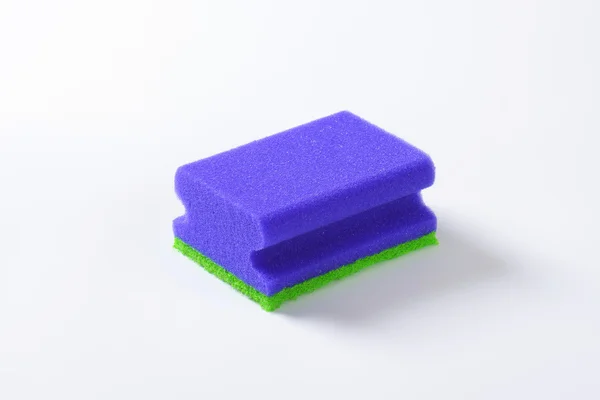 Blue kitchen sponge — Stock Photo, Image