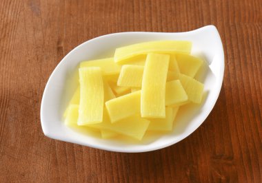 Bambu sürgün dilimleri