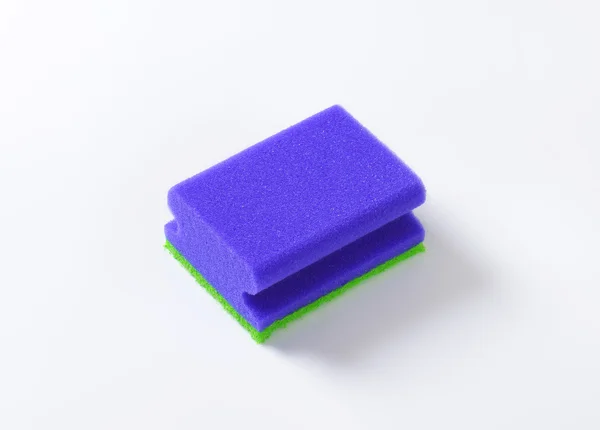 Blue kitchen sponge — Stock Photo, Image