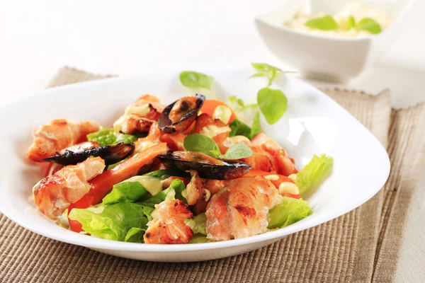 Seafood sallad — Stockfoto