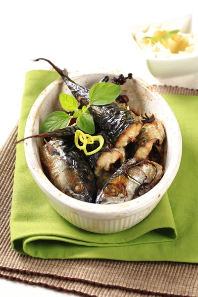 Baked mackerel — Stock Photo, Image