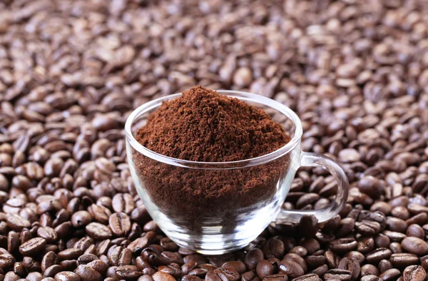 Ground coffee — Stock Photo, Image