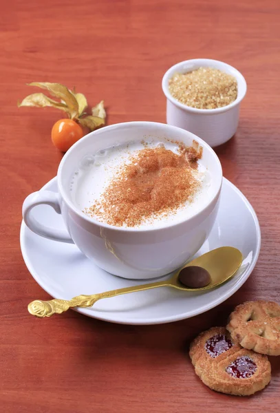 Milk steamer drink — Stock Photo, Image