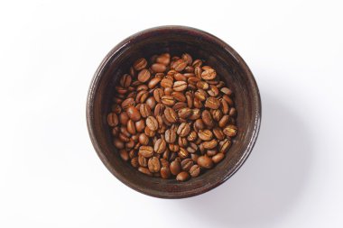 Kavrulmuş kahve çekirdeği.