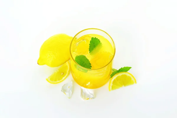 Glass of lemon juice drink — Stock Photo, Image