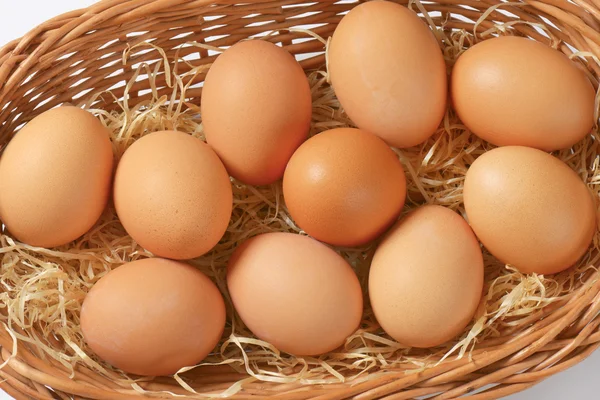Brązowe jaja — Zdjęcie stockowe