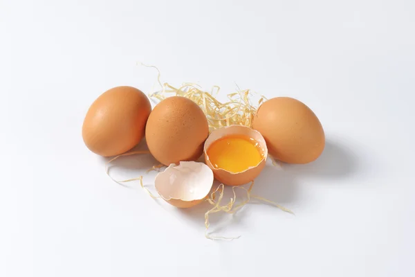 Ouă brune — Fotografie, imagine de stoc