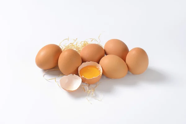 Brown eggs — Stock Photo, Image