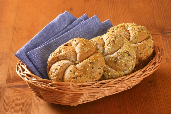 Φρέσκο ψωμί ψωμάκια — Φωτογραφία Αρχείου