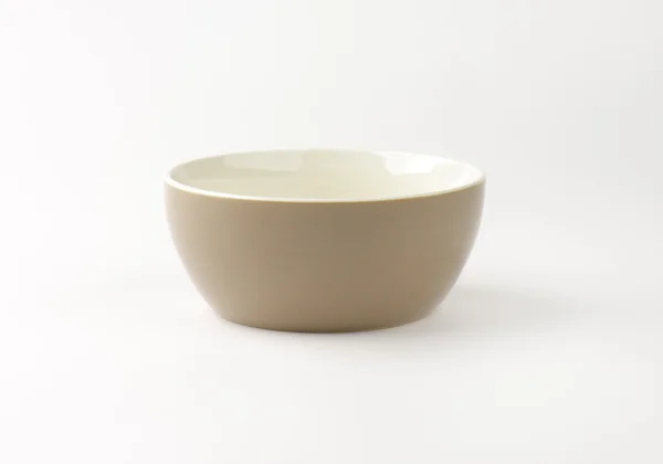 White and brown bowl — Stock Photo, Image