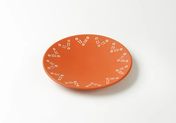 Orange plate — Stock Photo, Image