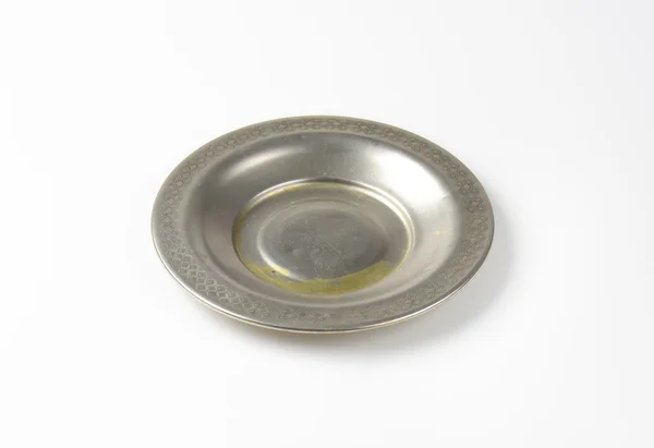 Gümüş tabak — Stok fotoğraf