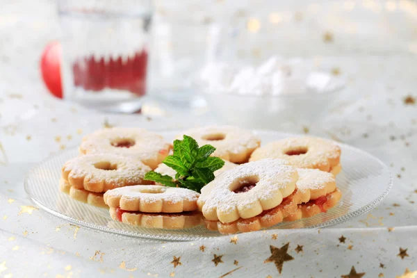 Marmelade-Shortbread-Kekse — Stockfoto