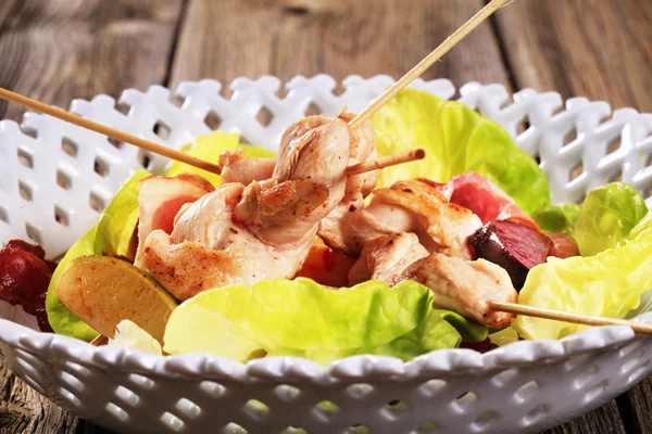 Chicken skewers — Stock Photo, Image