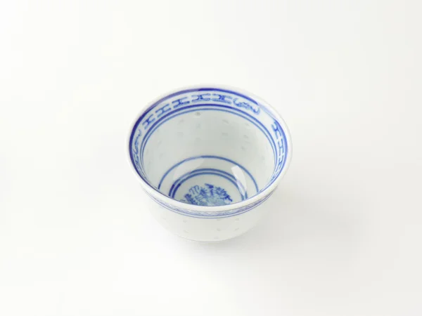 White and blue bowl — Stock Photo, Image