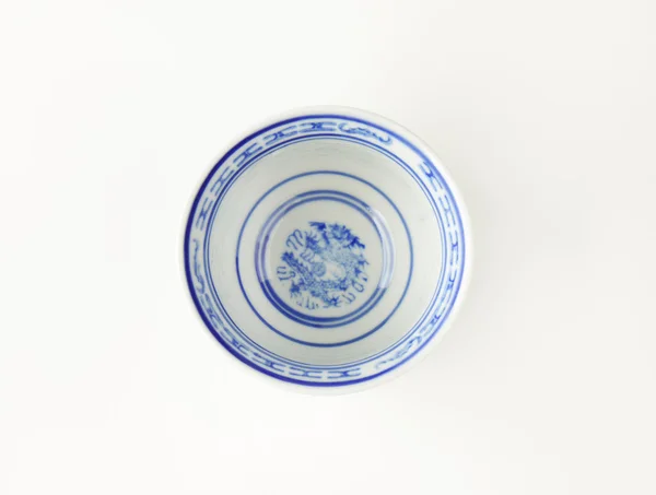 White and blue bowl — Stock Photo, Image