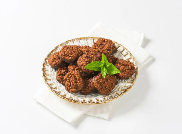 Szerves Quinoa cookie-k csokoládé — Stock Fotó