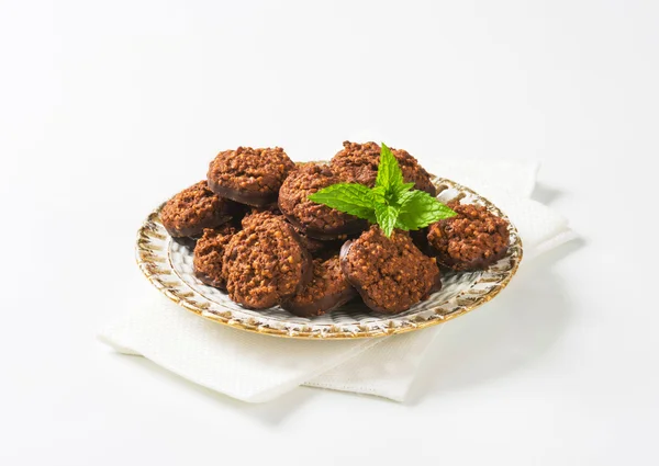 Biologische Quinoa chocolade koekjes — Stockfoto