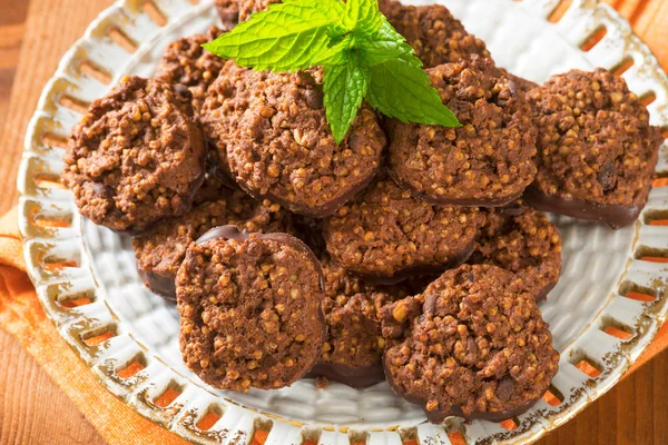 Biscotti di cioccolato biologico Quinoa — Foto Stock