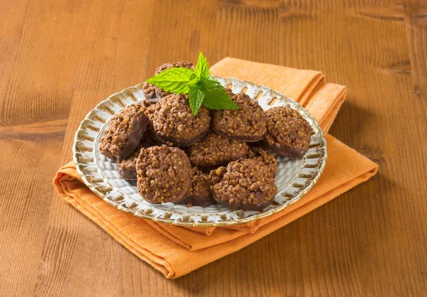 Szerves Quinoa cookie-k csokoládé — Stock Fotó