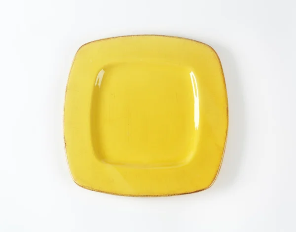 Placa amarela — Fotografia de Stock