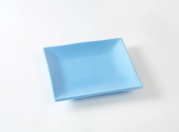 Placa quadrada azul — Fotografia de Stock