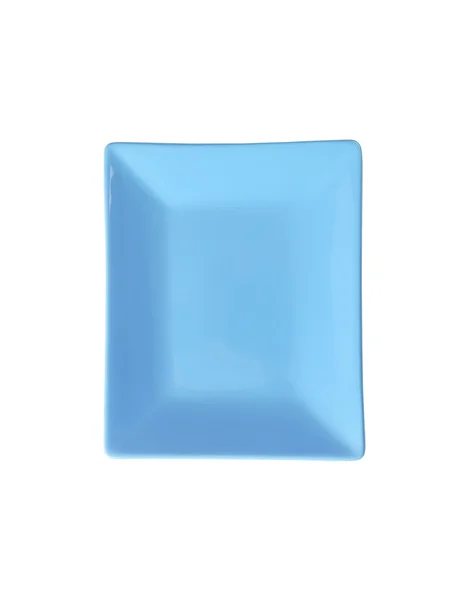 Blå rektangulär platta — Stockfoto