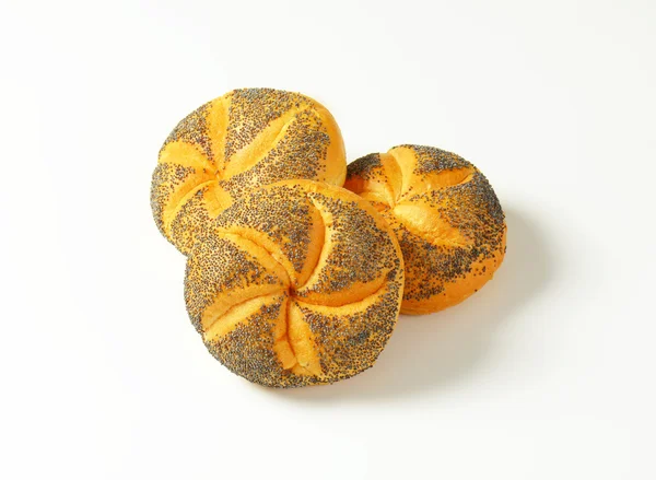 Poppy seed bulkie rolls — 스톡 사진