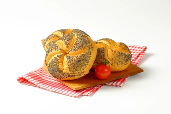 Pães de semente de papoila — Fotografia de Stock