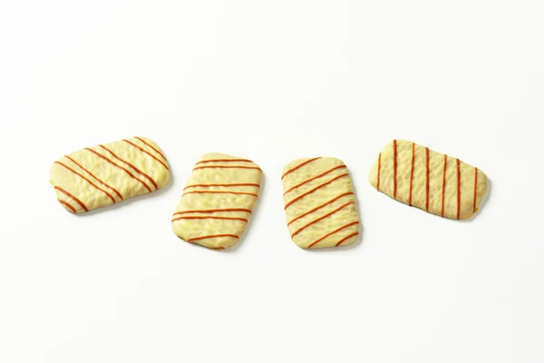 White chocolate biscuits — Stock Photo, Image