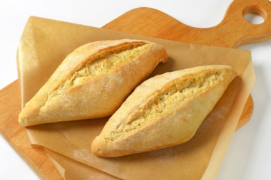 Akşam yemeği rulo şeklinde elmas