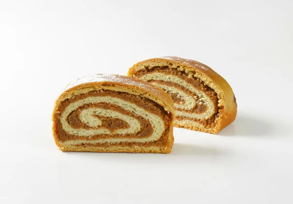 Walnut roll slices — Stock Photo, Image