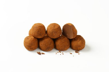 kakao tozu çikolata truffles