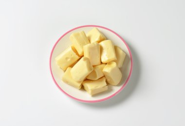 Beyaz chewy şekerler