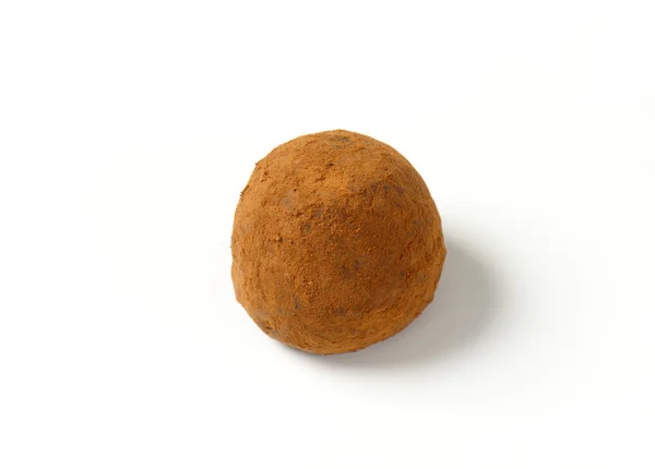 Cocoa dusted chocolate truffle — Stock Photo, Image