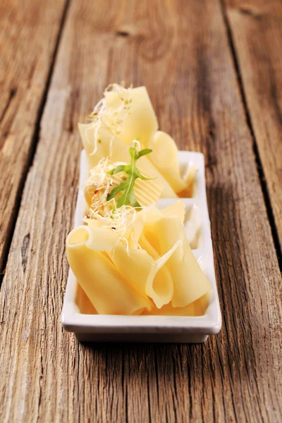 Swiss cheese and butter — Stock Photo, Image