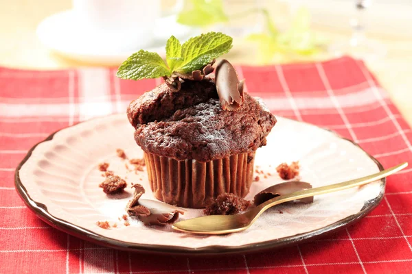 Čokoládový muffin — Stock fotografie