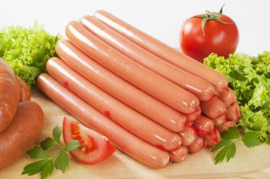 stack of sausages clipart