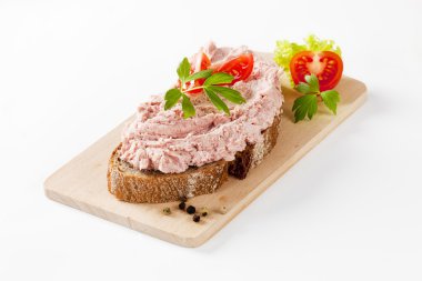 ekmek ve yaymak jambon