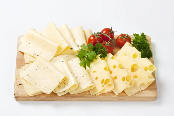 Slices of cheese — Stock Photo, Image