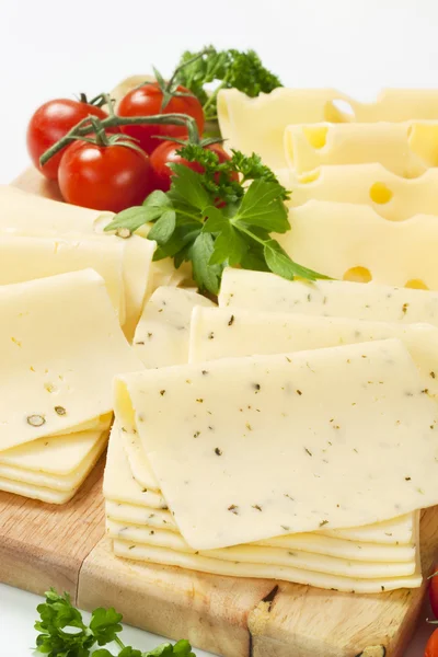 Slices of cheese — Stock Photo, Image