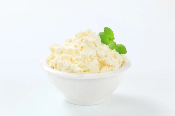 Queijo cremoso branco — Fotografia de Stock