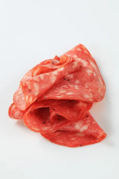 Fette di salame — Foto Stock