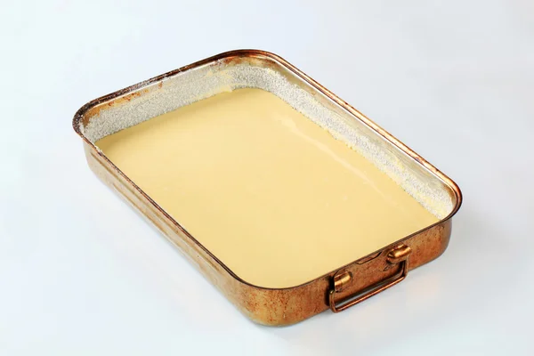 Сирої пиріг тісто — стокове фото
